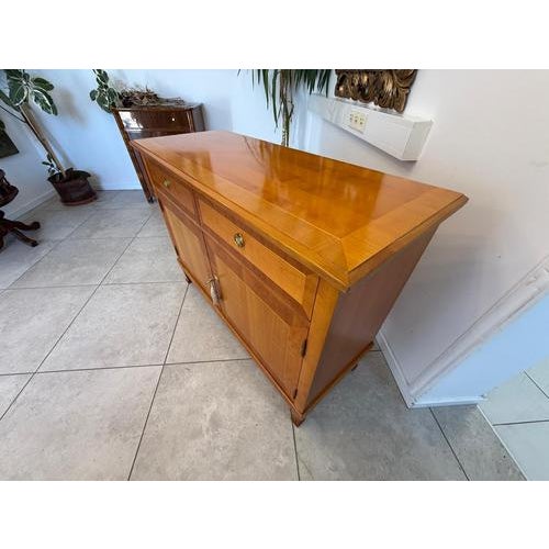 Biedermeier Sideboard in Cherrywood Veneer, 1980s For Sale - Image 6 of 14