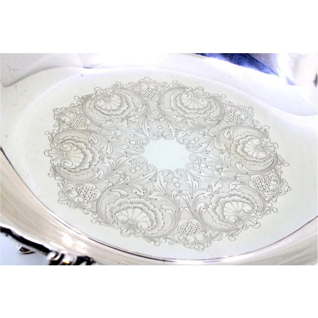 Silver Fruit Bowl with Engravings For Sale - Image 5 of 7