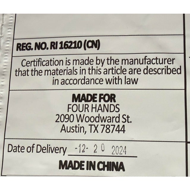 Four Hands Darkwood Sonoma Wood "Amare" - Set of Four For Sale In Las Vegas - Image 6 of 6