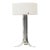 Vintage Mid Century Silver & White Acrylic Shade Table Lamp For Sale