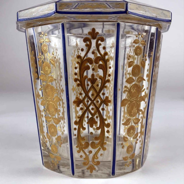 Directoire Crystal and Gold Vases, Set of 2 For Sale - Image 4 of 13