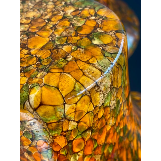 Metal Art Glass Ceiling Lamp from Peill Putzler, Germany, 1960s For Sale - Image 7 of 18