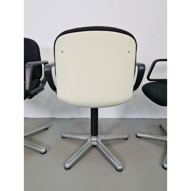 Vintage Space Age Office 232 Chairs by Wilhelm Ritz for Wilkhahn, 1970s, Set of 4 For Sale - Image 13 of 16