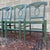 Wood Vintage Pottery Barn Napoleon Dining Chairs in Distressed Green With Rush Seats - Set of 4 For Sale - Image 7 of 18