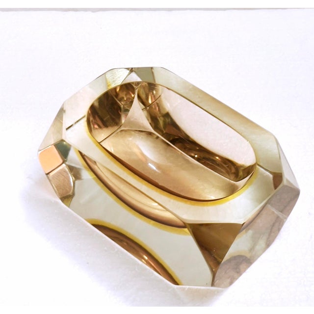 Mid-Century Modern Vintage Murano Sommerso Glass Ashtray by Bucella Cristalli, 1960s For Sale - Image 3 of 18
