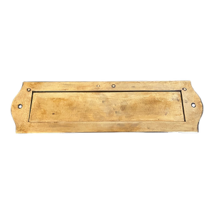 Antique French Brass Letter Plate / Mail Slot, C. 1930's