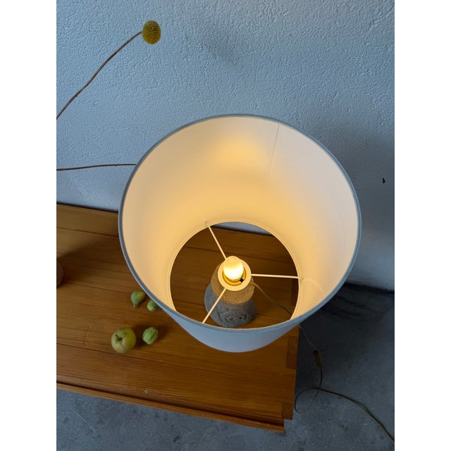 Vintage Carved Stone Table Lamp, 1970s For Sale - Image 16 of 18