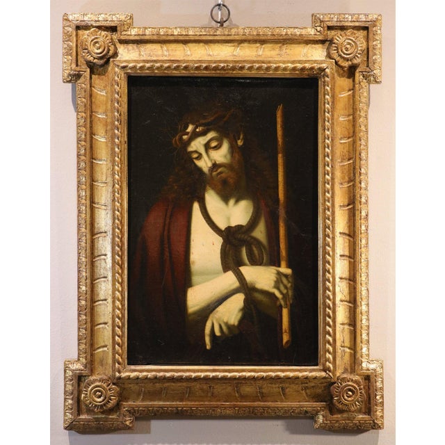 Andrea solario (milan, c. 1470 – milan, 1524) follower of ecce homo oil on canvas 64 x 45 cm. Framed 92 x 72 cm. Reference...