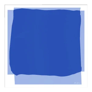 Blocked in Blue By Dana Gibson, Framed Art Print