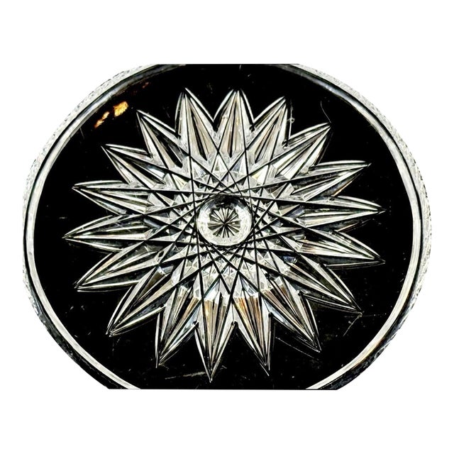 Antique American Brilliant Cut Glass Lead Crystal Bowl For Sale