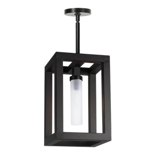 Regina Andrew Montecito Iron Outdoor Lantern, Black, Small For Sale