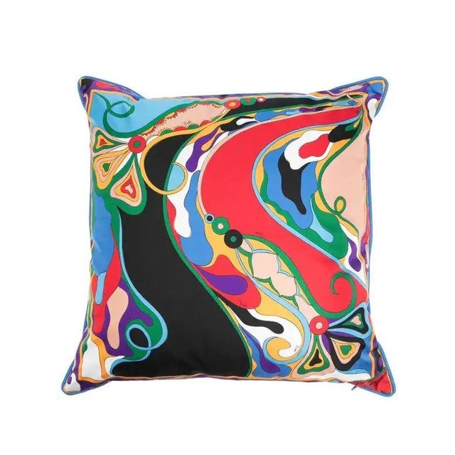 Textile 3 Pucci Orchidee and Iride-Print Cushions (52cm X 52cm 20.5" X 20.5") For Sale - Image 7 of 7