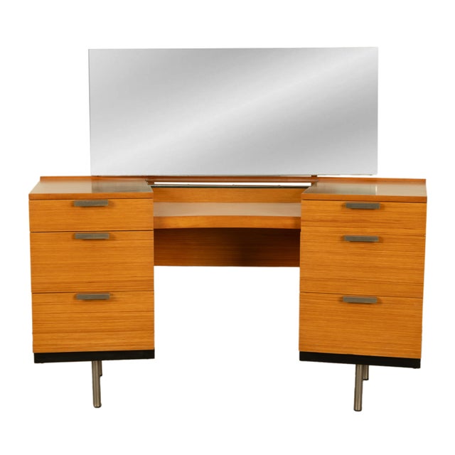Mid Century Modern Birch Fineline Vanity Dresser Chest Set John Sylvia Reid 1961 For Sale - Image 15 of 16