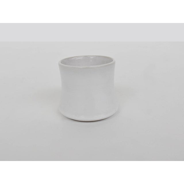 Brutalist Glazed Ceramic Pitcher and Glasses by Bucci, Set of 7 For Sale - Image 3 of 5