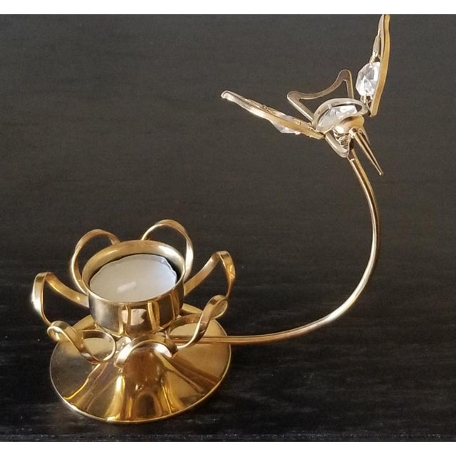 Vintage Gatco Solid Brass Hummingbird MCM Mid Century Taper Candle