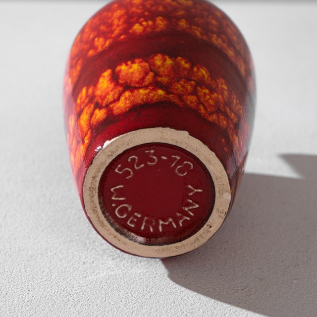 1960s 1960s German "W. Germany" Ceramic Vase For Sale - Image 5 of 5