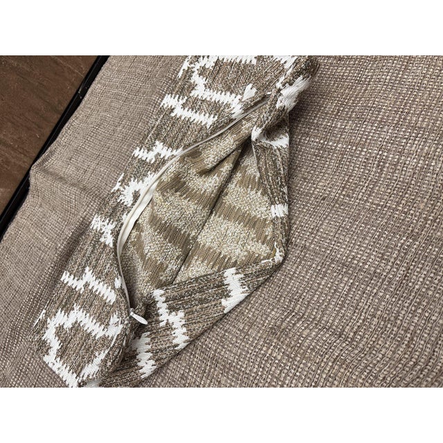 Rh Restoration Hardware Nazaré Block Print Pillow Cover 13" × 21" Lumbar For Sale - Image 9 of 14