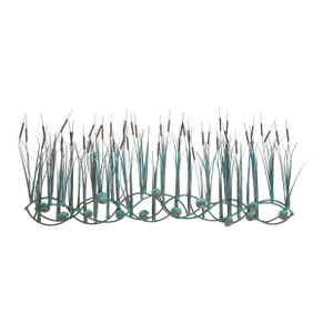 Mid 20th Century Modern Copper Cattail Wall Sculpture by Curtis Jere