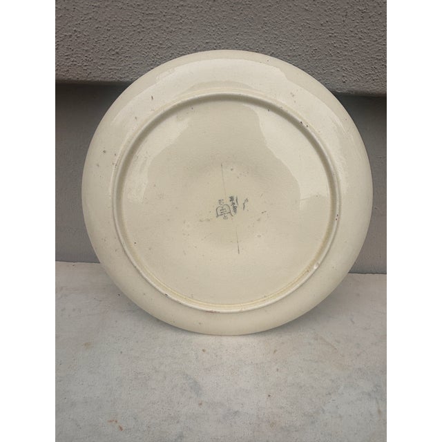 Late 19th Century French Majolica Oyster Plate Choisy-Le-Roi, Circa 1880 For Sale - Image 5 of 9