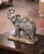 Carved in France in the late 19th century, this substantial elephant sculpture is crafted from richly variegated marble...