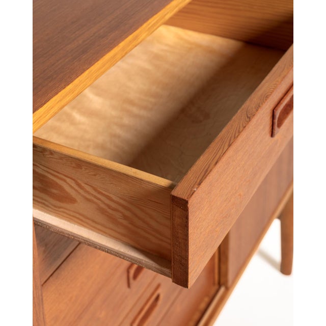 Scandinavian Teak and Oak Highboard, 1960s For Sale - Image 6 of 11
