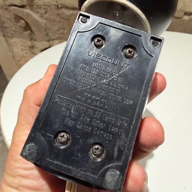 1960s Space Age Desk Lamp by Viscount Japan After Lightolier Lytegem For Sale - Image 13 of 13