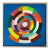 Color Wheel: My Wish for You Abstract Art by Poppy Dodge For Sale