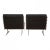 1960s Set of Caravelle Lounge Chairs in Black Leather by Paul Leidersdorff, 1960s For Sale - Image 5 of 6