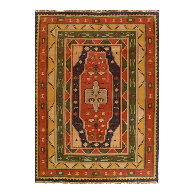 Pasargad DC Sami Antique Hand Knotted Kilim Rug For Sale