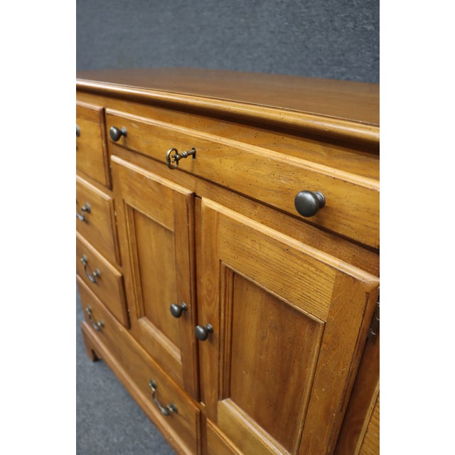 American of Martinsville Oak Dresser For Sale - Image 10 of 12