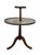Vintage French Neoclassical Two-Tier Marble & Brass Pedestal Accent Table For Sale - Image 4 of 12