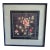 Vintage Asian Silk Embroidery Framed Floral Textile Art Peony on Silk Chinoiserie For Sale