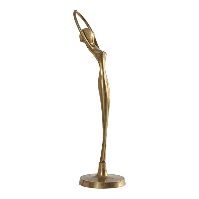 Vintage Brass Ballerina Figure For Sale