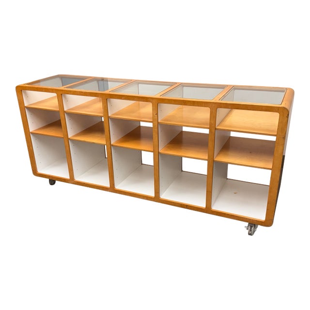 Bespoke Retail Display Case on Casters For Sale