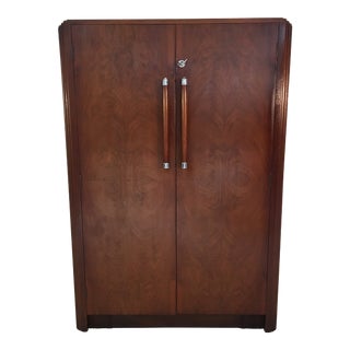 Art Deco Vintage English Wardrobe For Sale