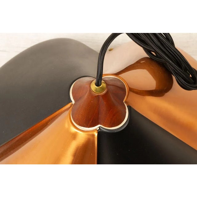 Danish Copper and Black Pendant Lamp, 1960s For Sale - Image 11 of 18