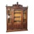 Early 20th Century English Gothic Style Walnut Bookcase For Sale