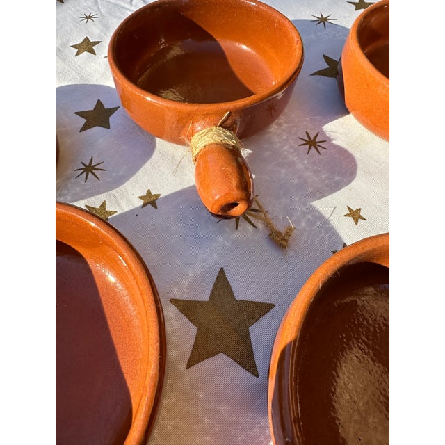 1970s Onion Soup Bowls- Set of 5 For Sale - Image 4 of 7