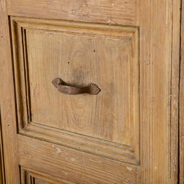 Antique Double-Leaf Wood Door, 18th Century For Sale - Image 6 of 9