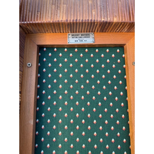 Bielecky Brothers Vintage Upholstered and Cane Ottomans For Sale In Greenville, SC - Image 6 of 6