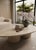 Stone Oval Table in Roman Travertine Marble by Andrea Grasso For Sale - Image 7 of 8