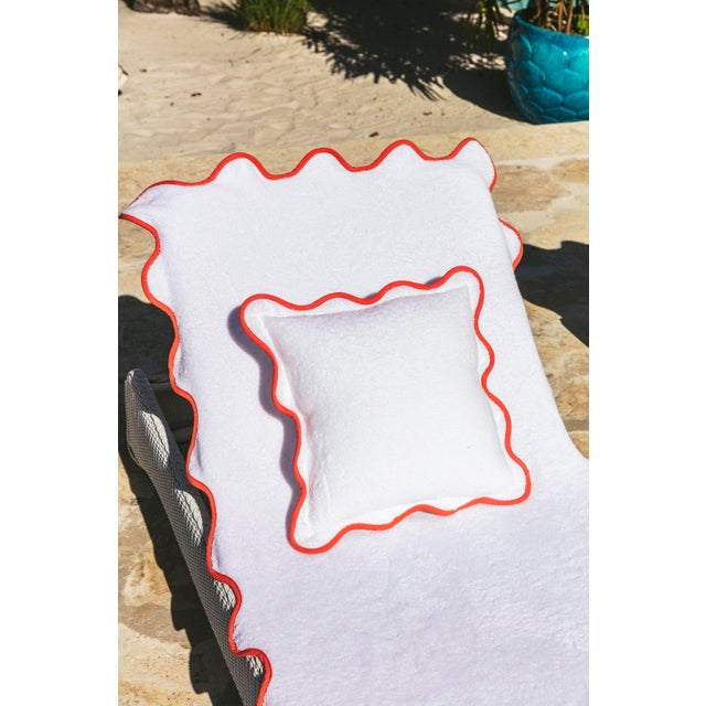 Chairish x Kassatex - Scallop Lounge Chair Cover, Yellow For Sale In Miami - Image 6 of 7