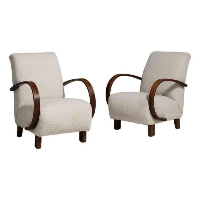 19th Century France Cream Wood Armchair For Sale