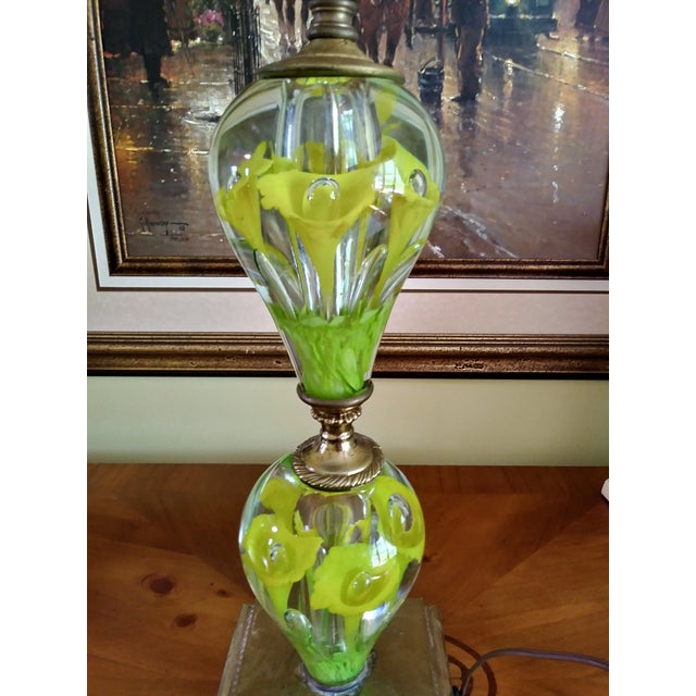 1940s St. Clair Art Glass Paperweight Lamp Chairish