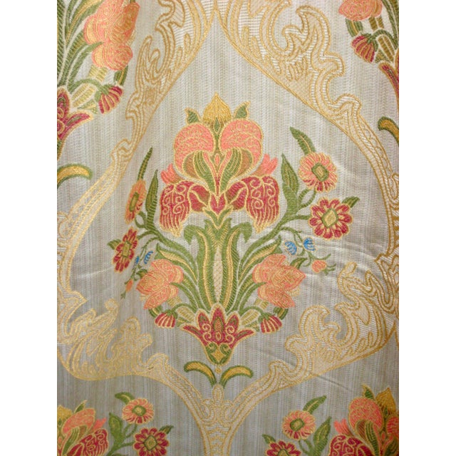 1980s Pair of Vintage Curtains Art Nouveau Style For Sale - Image 5 of 15