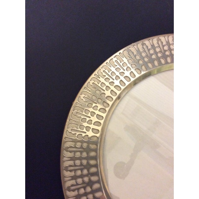 1960s 925 Silver Portrait Frame by Del Conte Argenteria, Italy, 1970s For Sale - Image 5 of 8