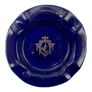 Vintage Iconic Jonathan Club Ashtray Los Angeles Cobalt Blue