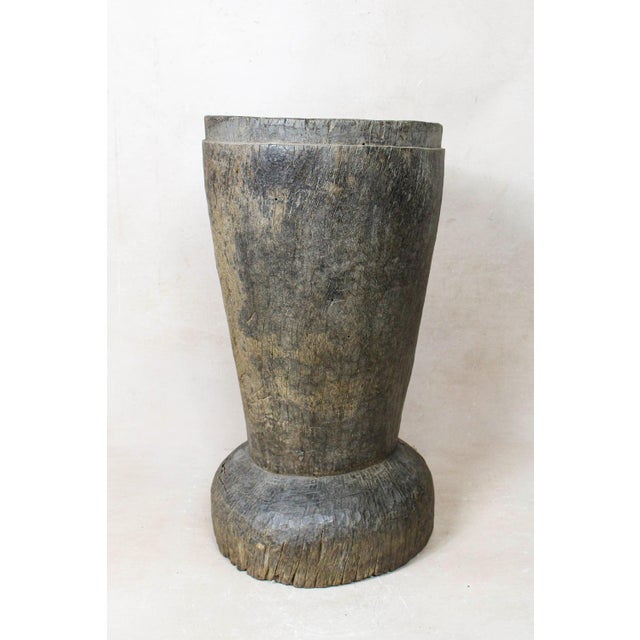 African Grain Stomper Table or Planter For Sale - Image 3 of 5