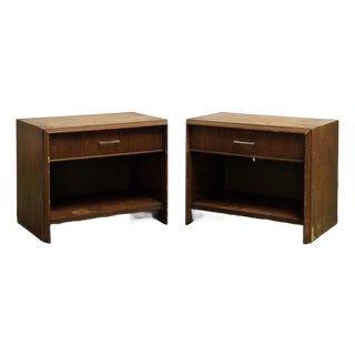 Mid 20th Century Lane Distressed Nightstands, 2 Pieces For Sale