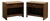 Mid 20th Century Lane Distressed Nightstands, 2 Pieces For Sale